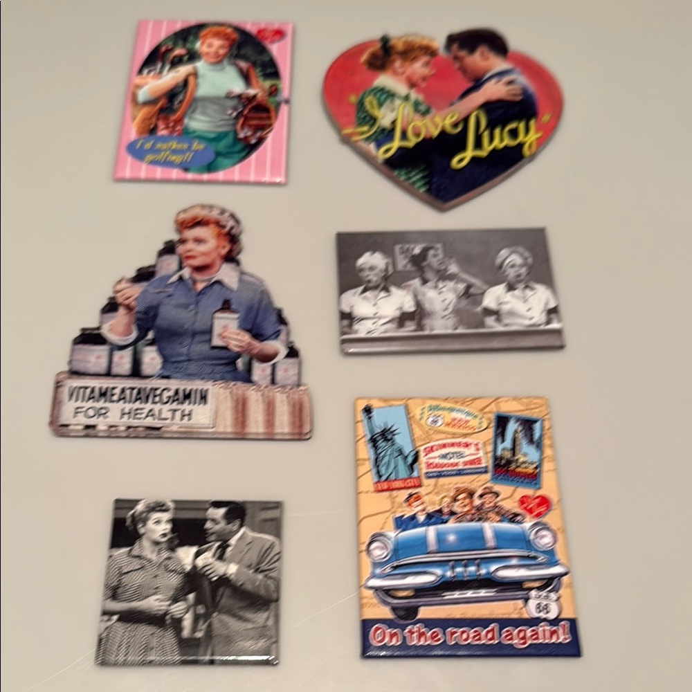 I Love Lucy Vintage Magnet Set